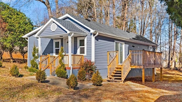 view of front of home