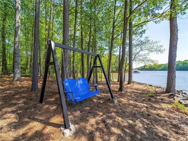 1579 Sunset Pointe Dr, Salisbury, NC 28146 - view of play area featuring a water view