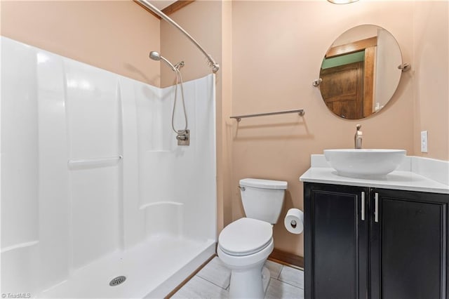 1420 Burnetts Chapel Rd, Greensboro, NC 27407 - full bathroom featuring vanity, toilet, and a shower