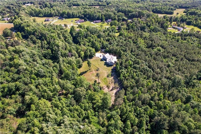 1420 Burnetts Chapel Rd, Greensboro, NC 27407 - aerial view of property and surrounding area with a forest