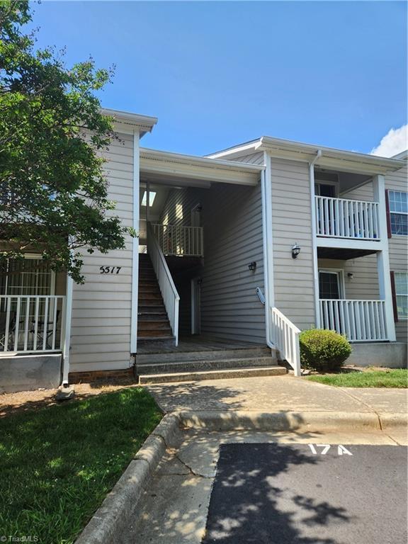 5517 Hornaday Rd Unit D, Greensboro, NC 27409 - doorway to property with a balcony