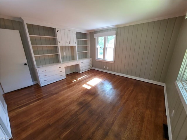 2841 Wesleyan Ln, Winston-Salem, NC 27106 - unfurnished bedroom with dark wood finished floors