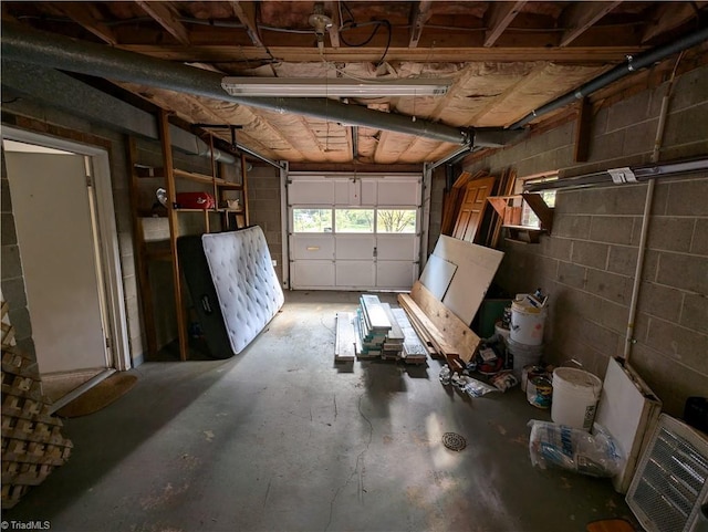 2841 Wesleyan Ln, Winston-Salem, NC 27106 - garage featuring concrete block wall