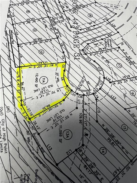 4214 Pennfield Way, High Point NC, 27262 land for sale