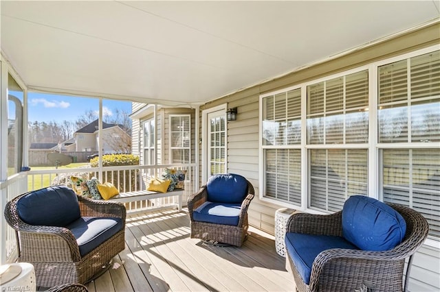 view of sunroom / solarium