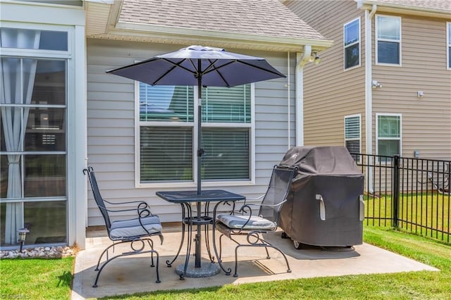 254 Kilbourne Dr, Advance, NC 27006 - view of patio / terrace featuring a grill