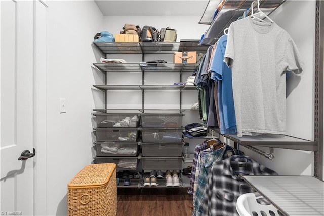 254 Kilbourne Dr, Advance, NC 27006 - walk in closet featuring wood finished floors