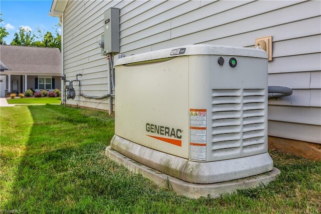254 Kilbourne Dr, Advance, NC 27006 - exterior view of a power unit and gas meter