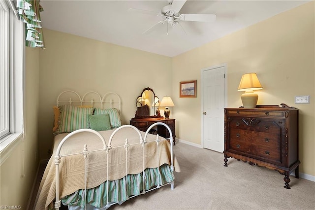196 Evergreen Springs Ct Unit 602, Blowing Rock, NC 28605 - bedroom with carpet, baseboards, and ceiling fan