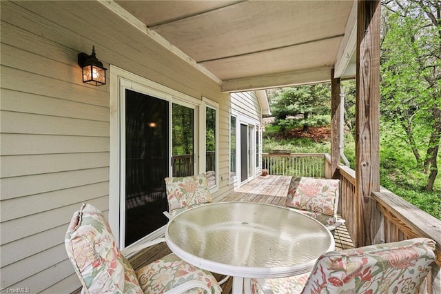 196 Evergreen Springs Ct Unit 602, Blowing Rock, NC 28605 - deck with outdoor dining space