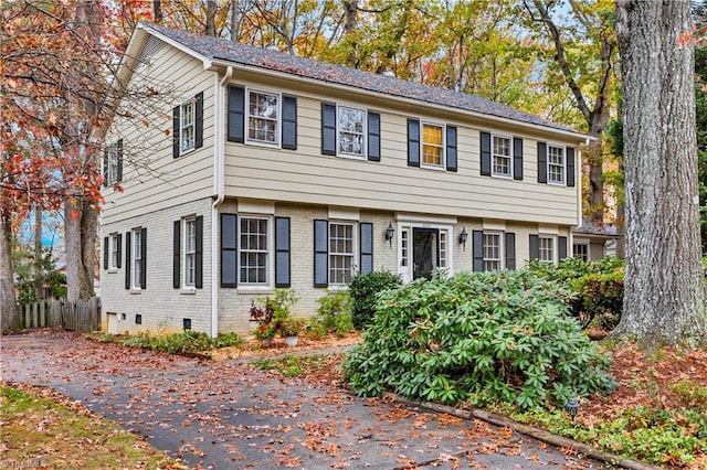 view of colonial inspired home