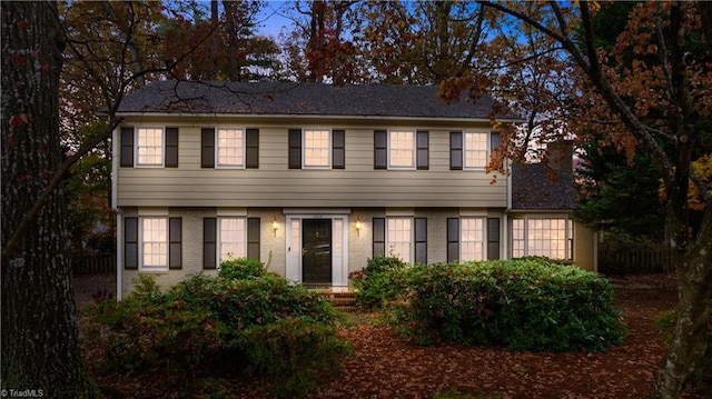 view of colonial home