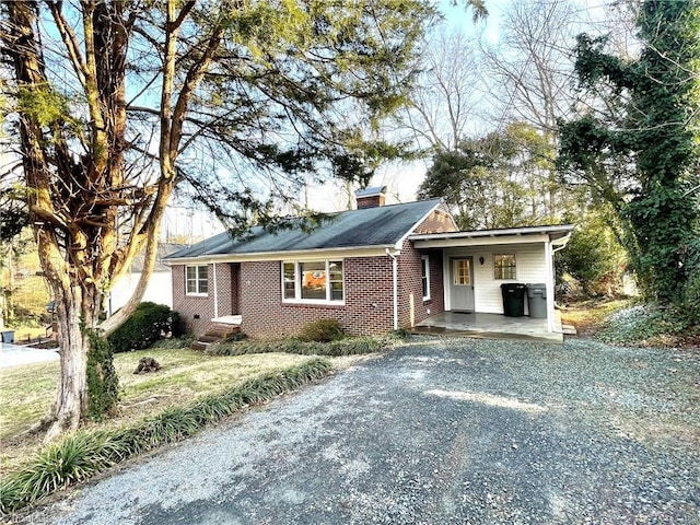 view of ranch-style house