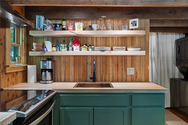 pantry with a sink