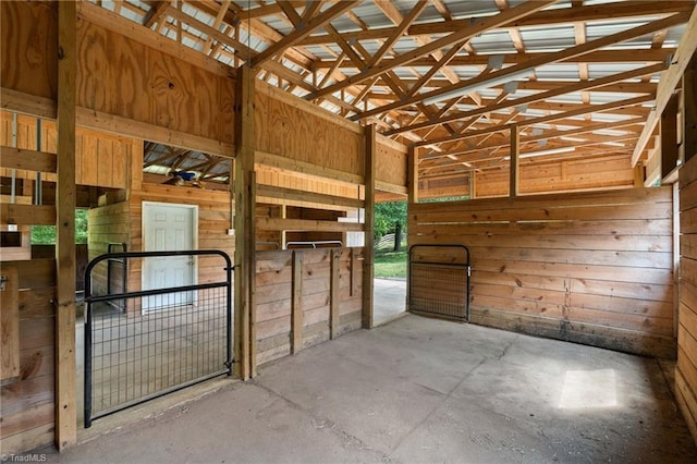 view of horse barn