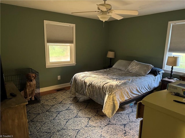 2765 Green Oaks Dr, Winston-Salem, NC 27107 - bedroom featuring baseboards and a ceiling fan