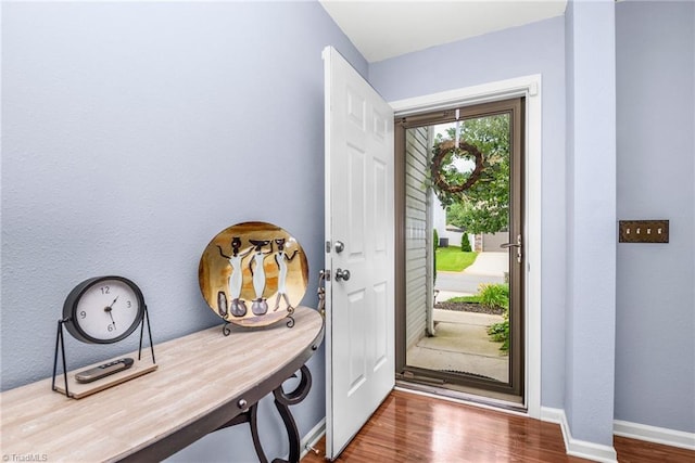 4385 Morning Ridge Ln, Winston-Salem, NC 27101 - foyer with wood finished floors and baseboards