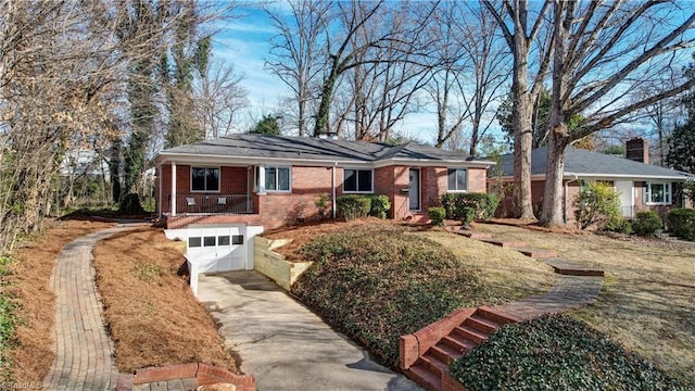 ranch-style house with a garage