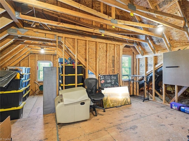 1659 Angus Ridge Dr, Kernersville, NC 27284 - attic featuring plenty of natural light