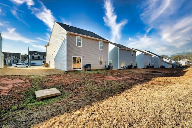 view of side of home with cooling unit