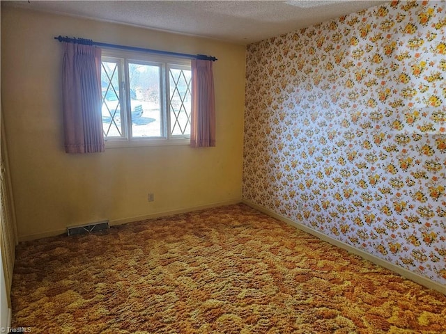 112 Balcony Ln, Mount Airy, NC 27030 - empty room featuring carpet floors and a textured ceiling