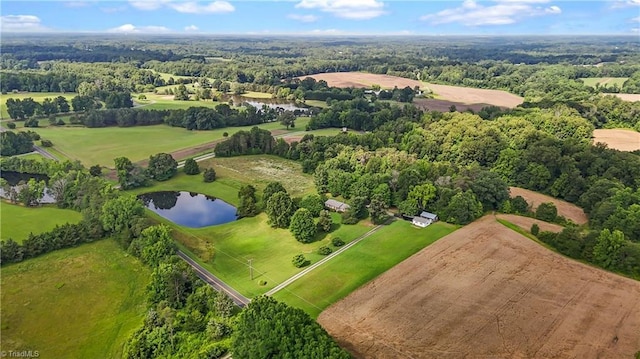 4345 Mcintyre Rd, Gibsonville, NC 27249 - drone / aerial view of a nearby body of water and a forest