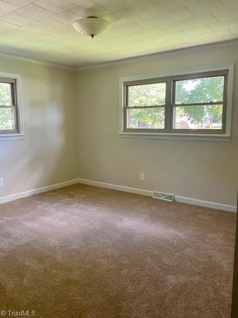 327 Lanier Dr, Lexington, NC 27295 - carpeted spare room featuring plenty of natural light, crown molding, and baseboards