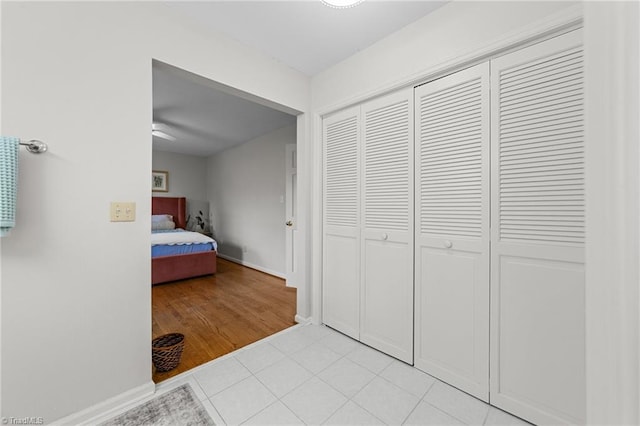 view of tiled bedroom