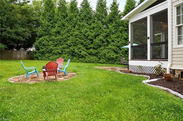 15 Orchard Grass Ct, Greensboro, NC 27410 - view of yard with a sunroom