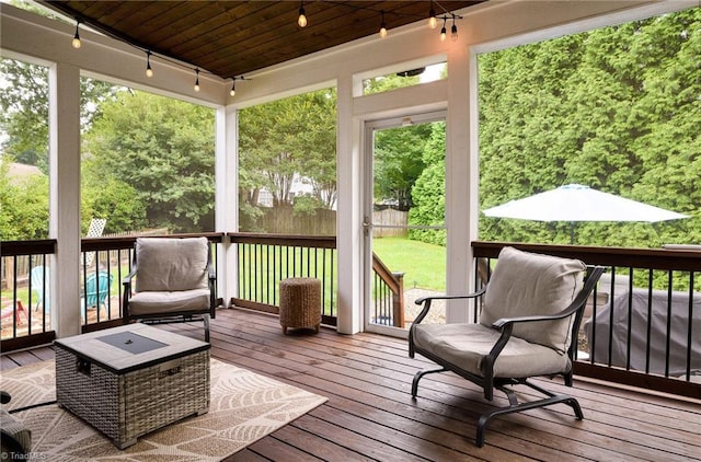 15 Orchard Grass Ct, Greensboro, NC 27410 - view of wooden terrace