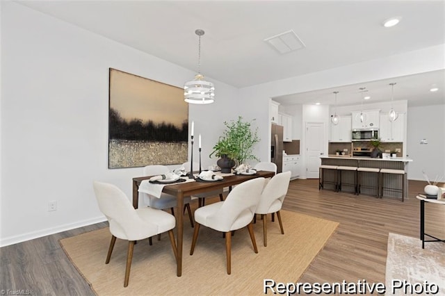 6926 Baler Way Unit 19, Thomasville, NC 27360 - dining room with light wood finished floors and recessed lighting