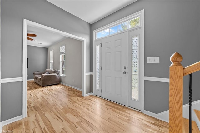 6416 Rock Springs Rd, Greensboro, NC 27410 - entrance foyer with wood finished floors