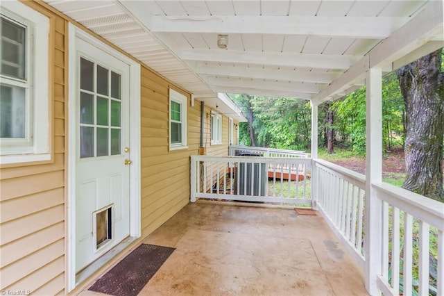2796 Grant Trl, Randleman, NC 27317 - wooden terrace featuring cooling unit