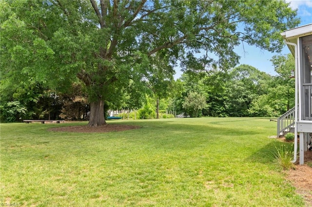4215 Chippenham Ct, Graham, NC 27253 - view of green lawn with view of scattered trees