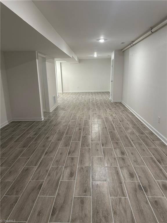 1230 W Sedgefield Dr, Winston-Salem, NC 27107 - finished basement with wood finished floors and baseboards