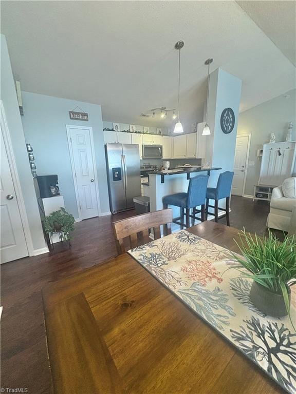 1620 Cherry Blossom Ln Unit 301, Winston-Salem, NC 27127 - living room with dark wood-style floors and baseboards