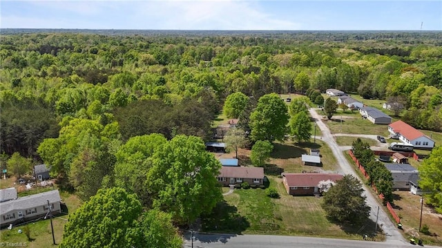 bird's eye view with a forest view