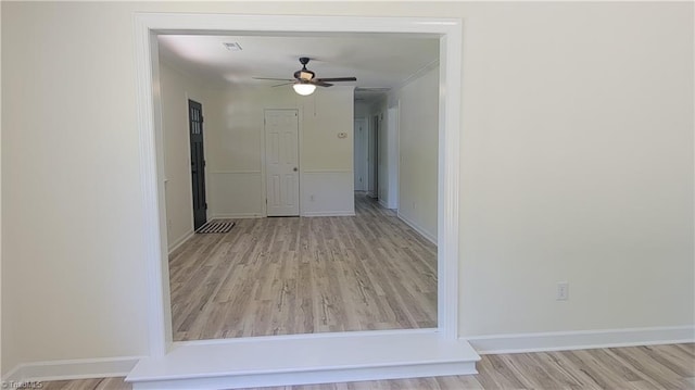 313 Farmstead Rd, King, NC 27021 - hallway with wood finished floors and baseboards