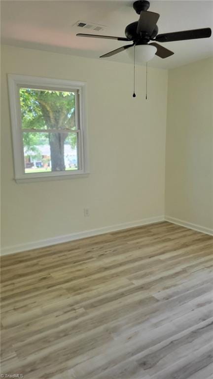 313 Farmstead Rd, King, NC 27021 - spare room with light wood finished floors and ceiling fan