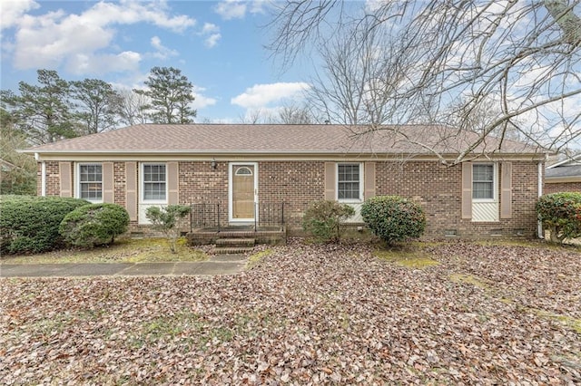 view of ranch-style home