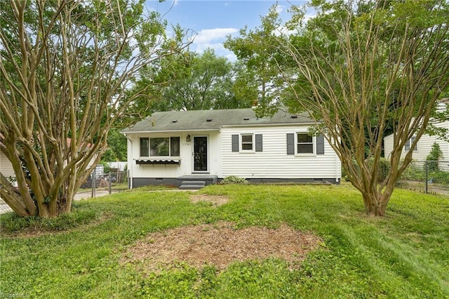 1705 Boyden St, Greensboro, NC 27403 - view of front facade with crawl space and a shingled roof