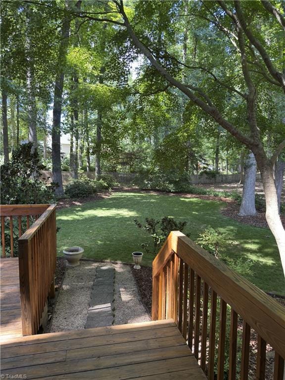 606 Dorado Cir, High Point, NC 27265 - view of wooden terrace