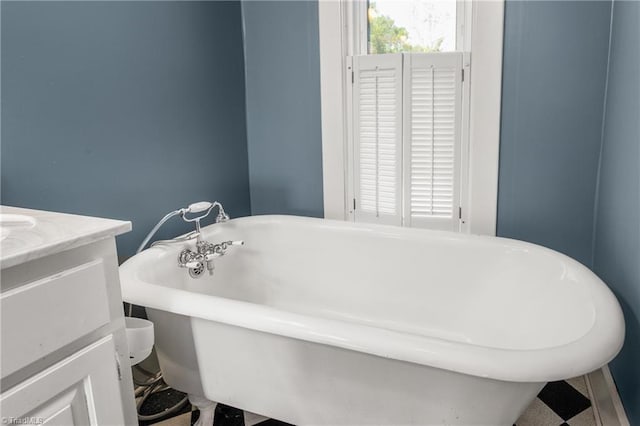 104 E Wilson St, Mebane, NC 27302 - full bathroom with vanity and a soaking tub
