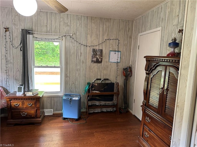 813 Blevins Store Rd, Mount Airy, NC 27030 - bedroom with wood finished floors and wood walls