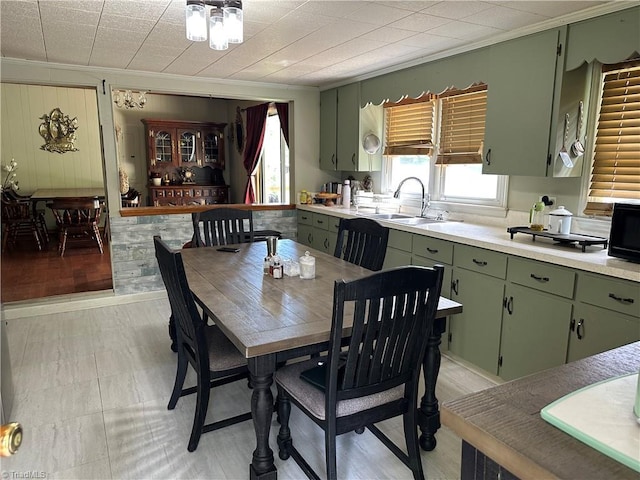 813 Blevins Store Rd, Mount Airy, NC 27030 - dining space featuring ornamental molding