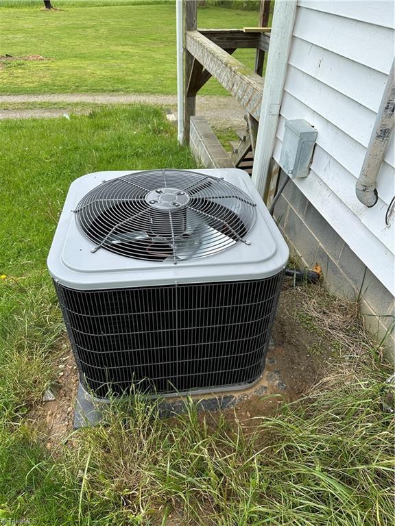 813 Blevins Store Rd, Mount Airy, NC 27030 - exterior view of central AC unit