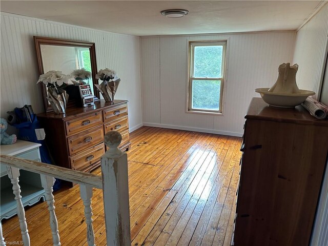 813 Blevins Store Rd, Mount Airy, NC 27030 - bedroom with light wood-style flooring and baseboards