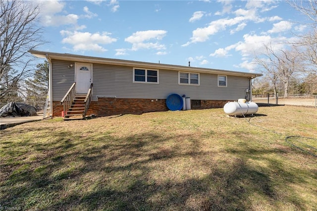 753 Wolf Island Rd, Reidsville, NC 27320 - back of house with a lawn