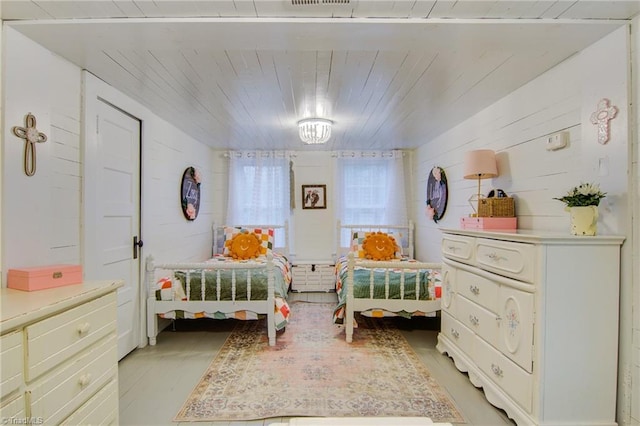 3412 Smithtown Rd, East Bend, NC 27018 - bedroom featuring wooden ceiling