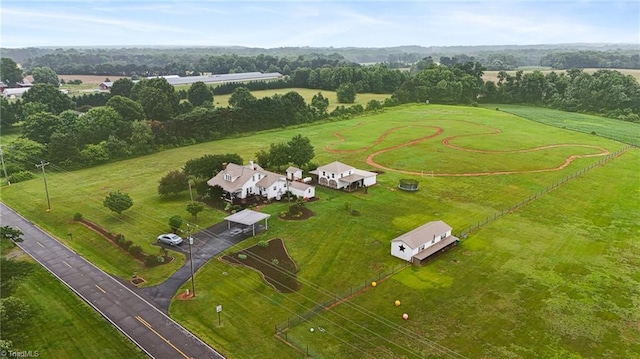 3412 Smithtown Rd, East Bend, NC 27018 - aerial view of sparsely populated area with a tree filled landscape